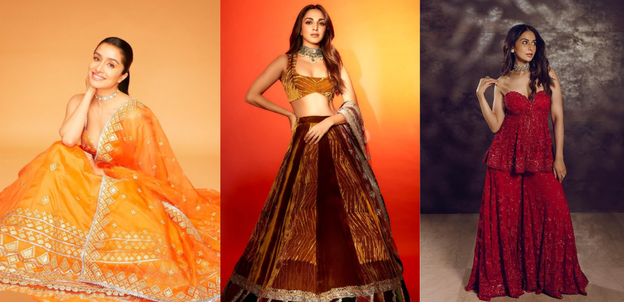 celebrity navratri outfits