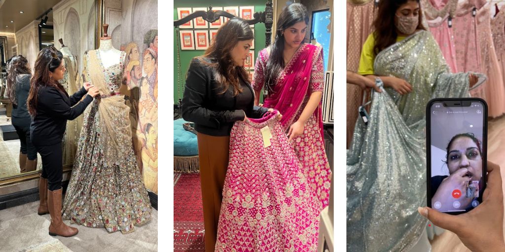 planning wedding looks from abroad