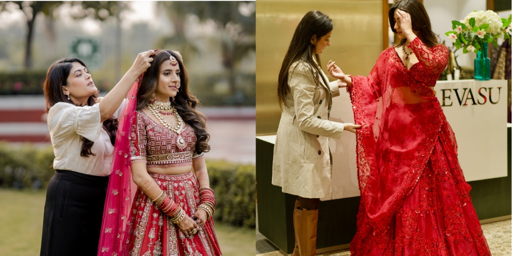 Organza vs Tissue for Lehenga Dupatta