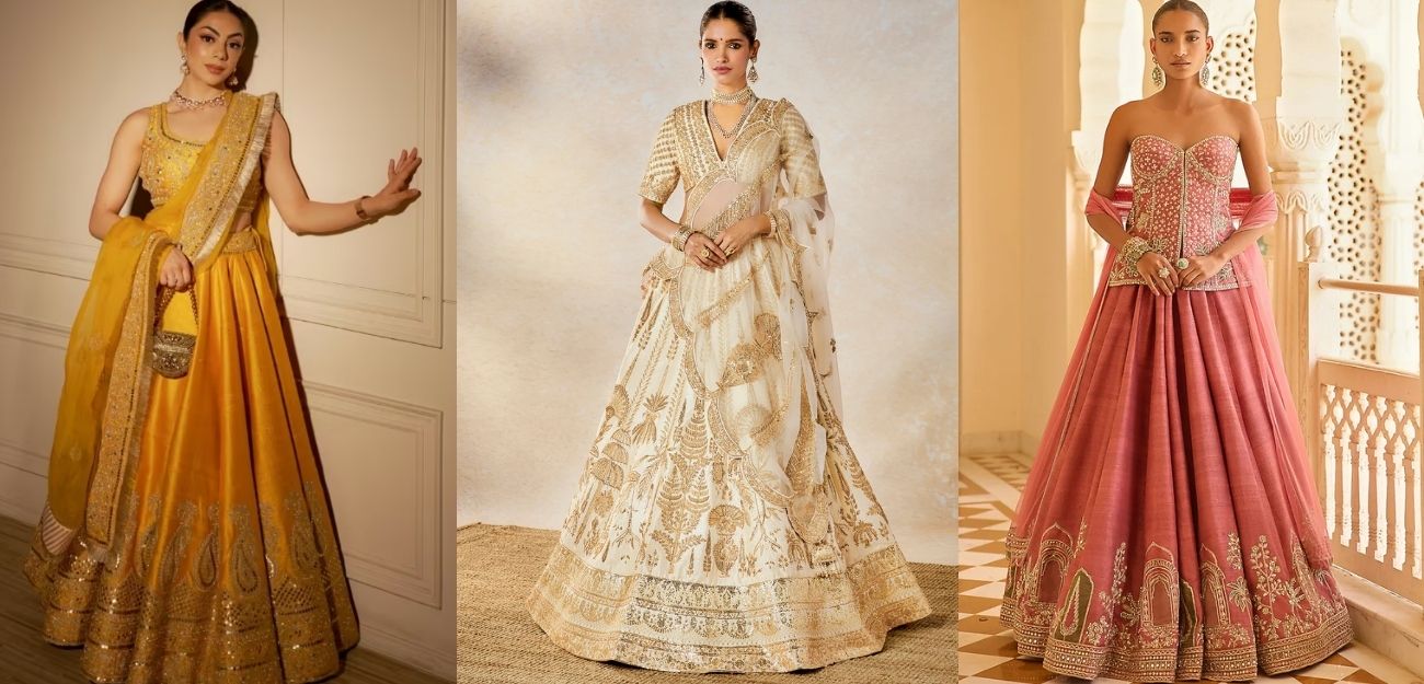 day vs evening wedding look