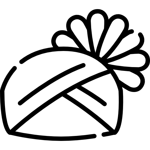 Groom turban styling and stole layering coordination for wedding outfit