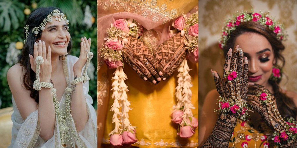 What About Floral Jewellery for Mehendi?