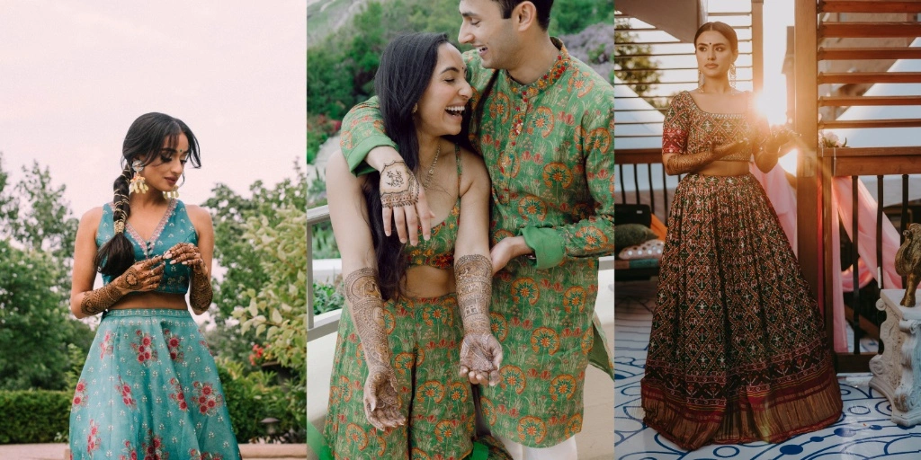 Mehendi outfits for bride