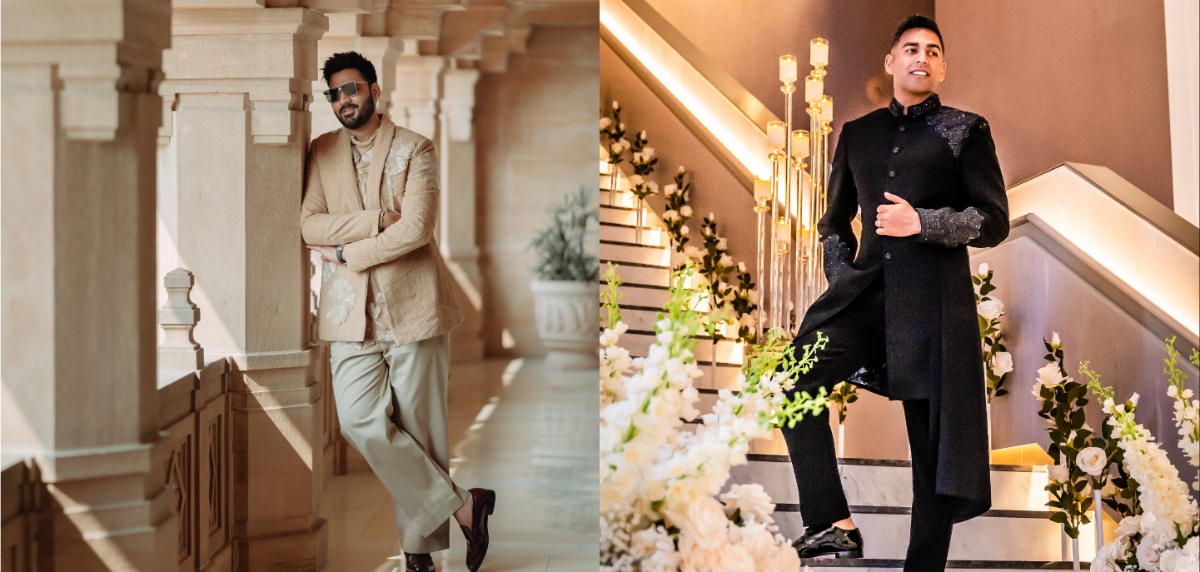 Groom indo-western styling for sangeet and cocktail functions