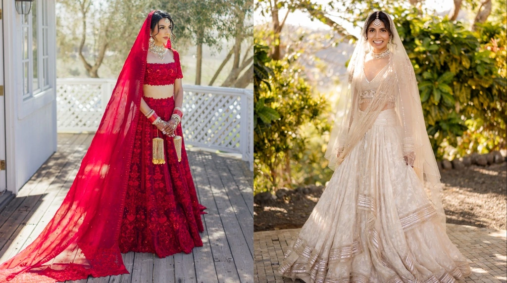 Matching Your Veil to Your Lehenga Silhouette