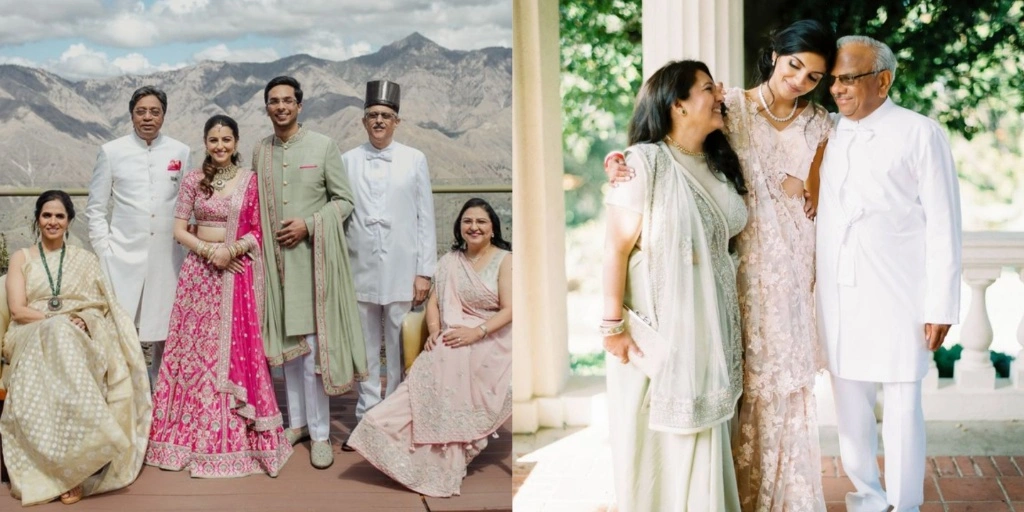 Family attire at Parsi Wedding