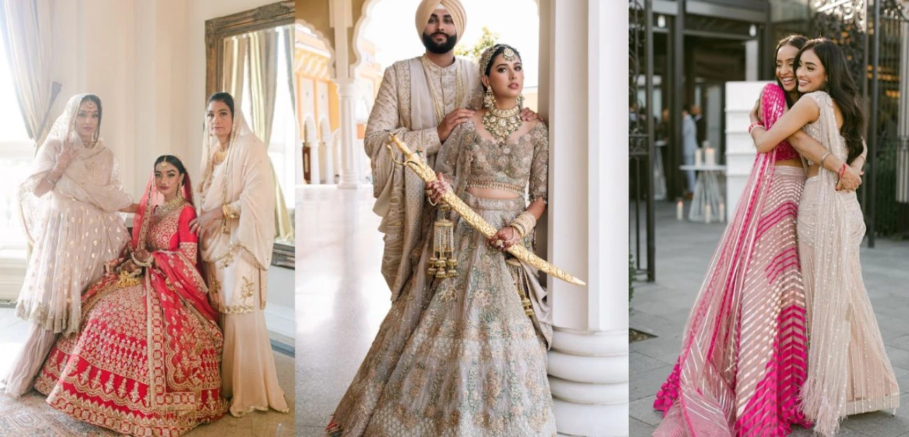 cohesive family looks for a wedding