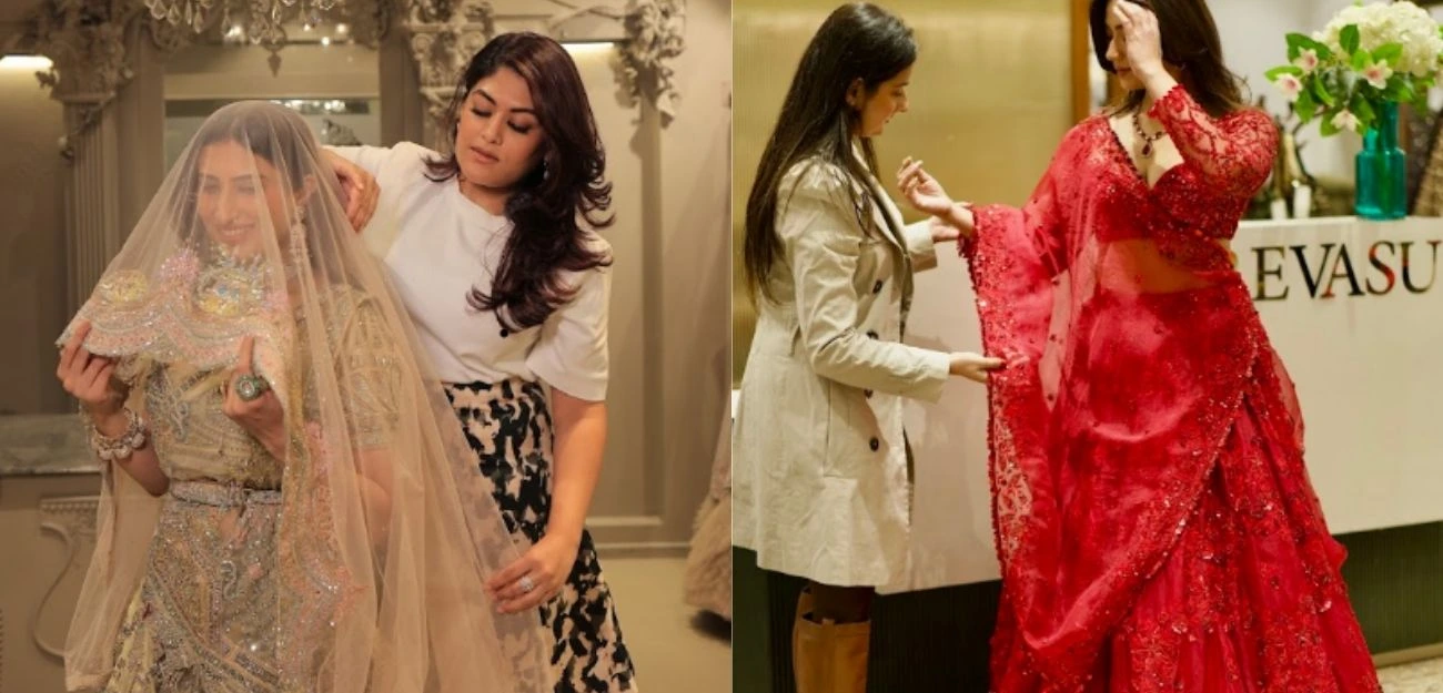Brides at a bridal consultation