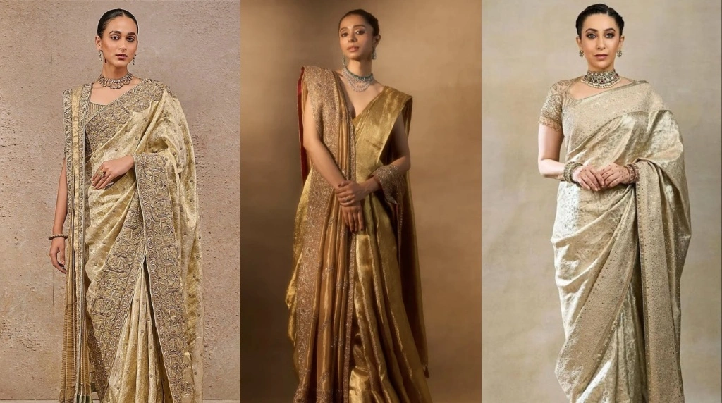 Kanjeevaram silk saree for diwali look