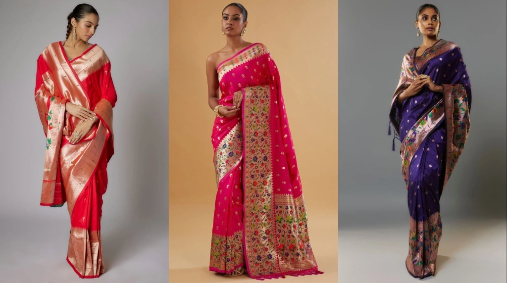 Paithani saree for diwali look